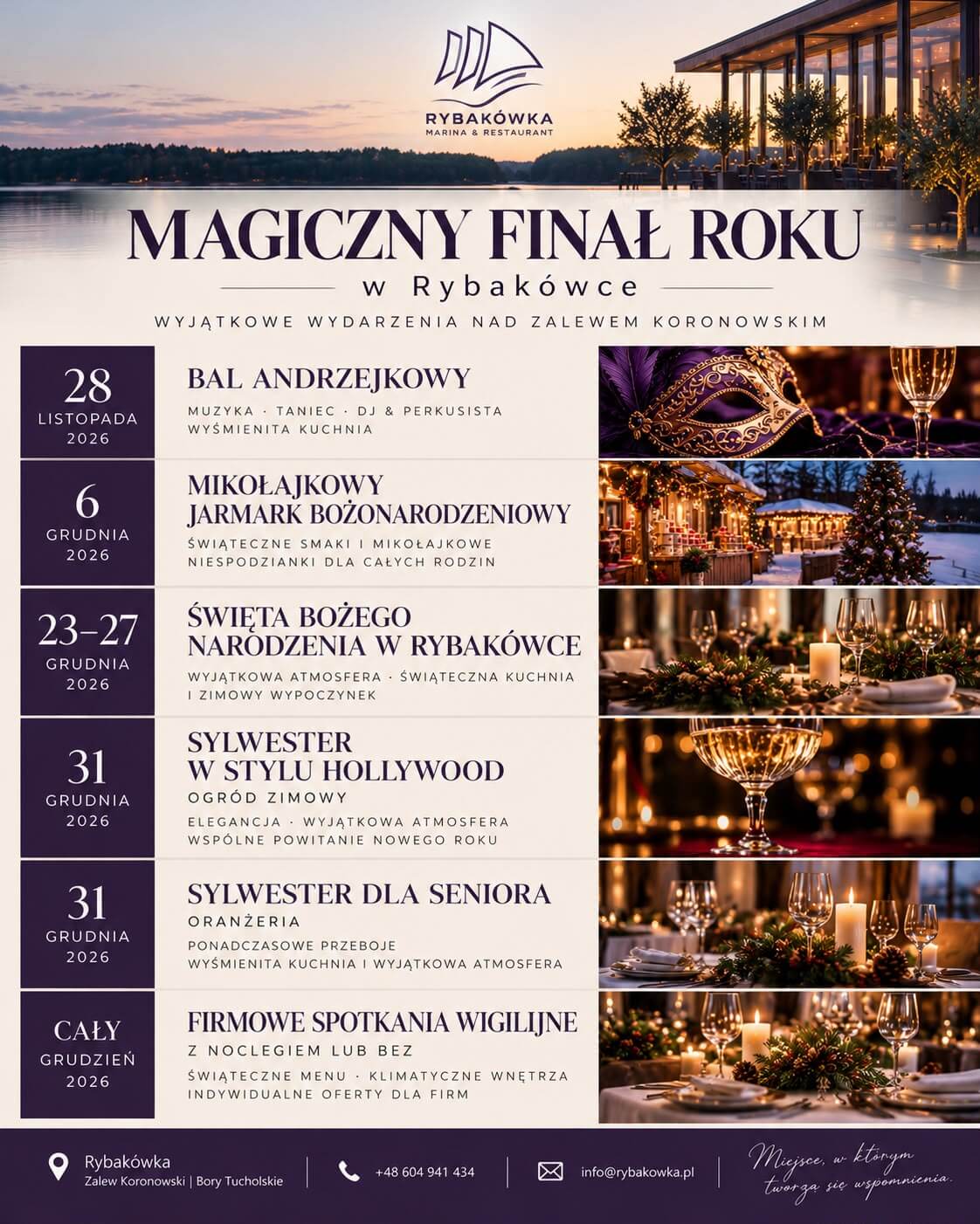 Magiczny Finał Roku w Rybakówce - wydarzenia 2026